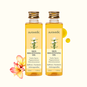 Auravedic Herbal Skin Brightening <b>Oil</b> Pack of 2 100ml Each for All Skin Types - Product Image 1