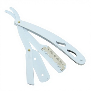 มีดโกนหนวดแบบมืออาชีพพร้อมด้ามจับระบายอากาศสีขาวอาร์กติกและระบบล็อคใบมีดสองคมอย่างปลอดภัย - Product Image 1