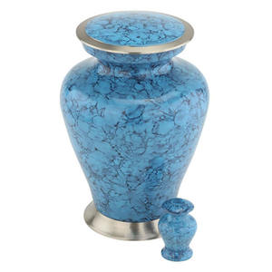 Glenwood Large Adult Personalized Metal Cremation Urn American Style Floral Pattern Personal <b>Keepsake</b> <b>for</b> Human <b>Ashes</b> - Product Image 2