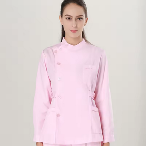 Long Sleeve <b>Scrub</b> <b>Top</b> Uniform with Button Closure Man and Woman's <b>Scrub</b> Sets - Product Image 6