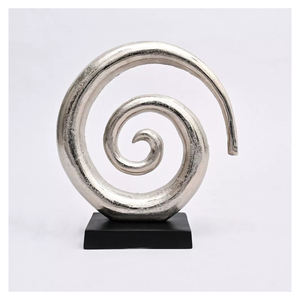 Sculpted Metal Decorative Modern Home Living Room <b>Fireplace</b> Mantel Shelf Table and Entryway Decor Stand by Ambience Lifestyle - Product Image 6