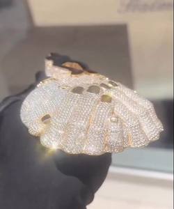 Colgante Personalizado con Personaje de Dibujos Animados con Piedras de Imitación |   Joyería Hip Hop con Moissanita Certificada por CONCEPTION GRA |   Plata 925 Esmaltada Lista para Fiestas - Product Image 6