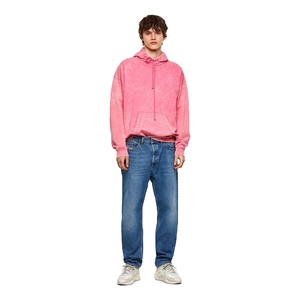 Sweat à capuche surdimensionné à imprimé bouffant personnalisé délavé à l'acide Nouveau sweat à capuche streetwear en coton polaire français - Product Image 6