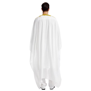 Vêtements islamiques pour hommes brodés en arabe Vente en gros Robe musulmane pour hommes pour le printemps Thobe Musulman à manches longues - Product Image 5