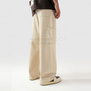 Custom Made Latest Style <b>Men</b> Casual <b>Lightweight</b> 100% Cotton Breathable <b>Cargo</b> <b>Trousers</b> OEM Service High Quality Straight - Product Image 4
