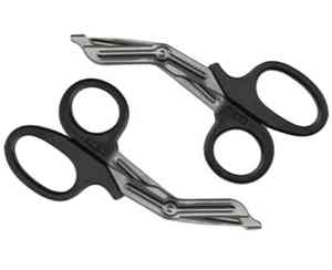 Tijeras médicas universales para exteriores con dientes de sierra para primeros auxilios hogar paramédico enfermera vendaje aplicación Manual fuente de alimentación - Product Image 2