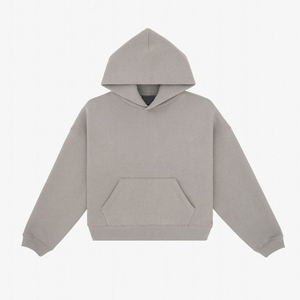 Vente en gros de sweats à capuche personnalisés pour femmes, en polaire, coupe oversize, couleur unie, coupe ample, épaules tombantes, style streetwear - Product Image 1