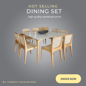 Eco-Friendly <b>Wooden</b> Table and <b>Chairs</b> Set Solid Teak Wood Dining Set Restaurant Set For Indoor and Outdoor use - Product Image 5