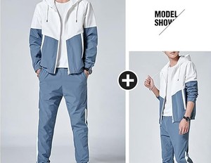 Vente en gros de vêtements baggy 420gsm personnalisé 100% coton pantalons de survêtement de luxe ensemble de survêtement à capuche zippé pour hommes survêtement - Product Image 3