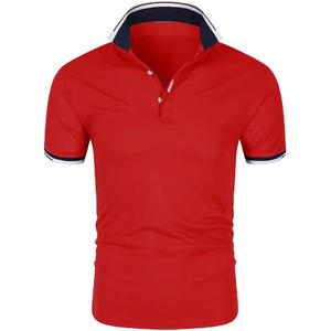 Golf personalizable para Polos Bordado de alta calidad Diseño propio Logo Patrón sólido Estilo casual Hecho Poliéster Spandex - Product Image 1