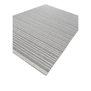 พรมขนสัตว์ลายทางสีงาช้าง ทอมือ ขนาดใหญ่ รูปทรงสี่เหลี่ยมคลาสสิก สำหรับห้องโถง วิสโคส ขนยาว รุ่น Hwl-212 - Product Image 2