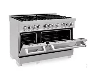 48 pulgadas 6.0 cu. in. Estufa Eléctrica de 7 Quemadores con 2 Hornos Eléctricos - Product Image 1