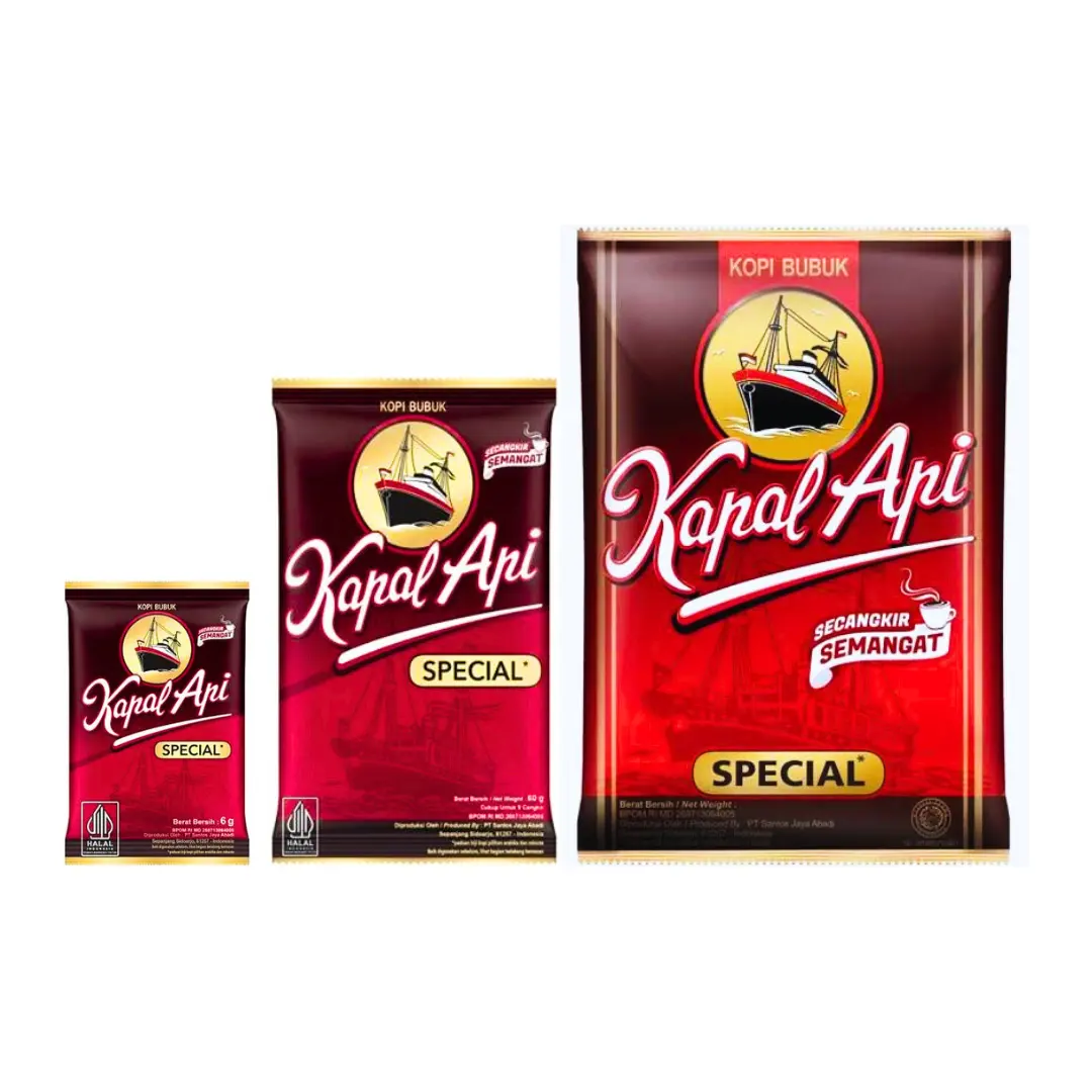 Produk kopi Api merah khusus instan Indonesia