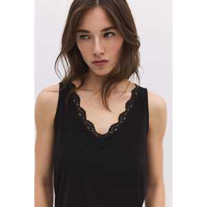 Blusa sin mangas con detalles de encaje - Product Image 1