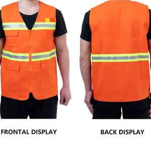 Nuevos chalecos de seguridad para mujer de todos los colores, chalecos personalizados con múltiples bolsillos, cierre de cremallera, impermeables para uso Industrial al aire libre, chaleco - Product Image 3