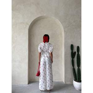 Pantalones de Voile Bordados para Mujer, Elegantes con Detalles de Bordado Intrincado - Product Image 1