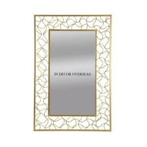 กระจกติดผนังกรอบโลหะเคลือบผงสีชมพูรูปร่างไม่สม่ำเสมอออกแบบเป็นเอกลักษณ์สำหรับตกแต่งบ้านและโรงแรมห้องนั่งเล่น - Product Image 2