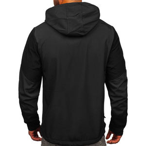 OEM chaqueta Softshell para hombre logotipo personalizado a prueba de viento resistente al agua al aire libre ligero transpirable chaqueta con cremallera completa - Product Image 6