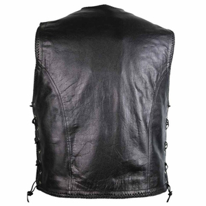 Chaleco de Cuero Genuino para Hombre, para Primavera, Talla Grande, a la Moda, Impermeable, Transpirable, Cuello en V, Ropa Exterior Informal en Oferta, Nuevo Chaleco - Product Image 3