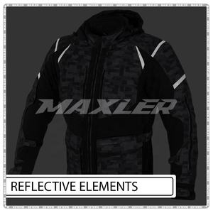 Chaqueta de turismo para motocicleta para hombre 3/4 impermeable CE aprobado chaqueta de ventilación reflectante para verano y conducción en todas las estaciones - Product Image 4