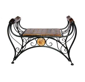 Minimalist creative <b>metal</b> garden patio <b>bench</b> for home hotel garden outside park seating patio <b>bench</b> outdoor and indoor furniture - Product Image 6