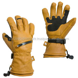 Gants de Ski imperméables en cuir de chèvre, mitaines chaudes, gants de Ski Thinsulate imperméables - Product Image 6