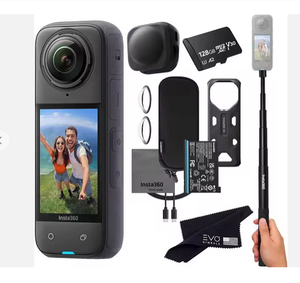 Nouvelle caméra sportive Insta360 X5 étanche 15m, capteurs 1/1.28\", vidéo 8K 360° HDR, photo 72MP, 4K60fps, objectif unique Insta 360 X 5 - Product Image 3