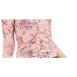 Top Floreale Arricciato Stile Dolce per Ragazze Crave Fame Blu - Taglia Piccola - Product Image 3