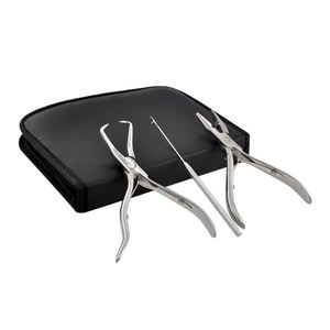 Kit de Herramientas Profesionales para Extensiones de Cabello, Acabado Plateado, Acero Inoxidable, Alicates para Extensiones de Cabello de Larga Duración para Microeslabones - Product Image 1