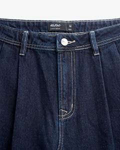 กางเกงยีนส์ทรงหลวมสไตล์ลำลองสำหรับผู้ชาย ผ้าฝ้าย 3 มิติ ระบายอากาศได้ดี เอวกลาง ลุคทางการ สำหรับฤดูใบไม้ร่วง ผลิตในเวียดนาม - Product Image 4