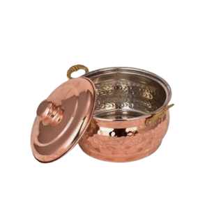 Batterie de cuisine en cuivre faite à la main et écologique avec poignée en métal pour la cuisine de restaurant à la maison - Product Image 5