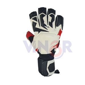 Gants de gardien de but de football personnalisables en cuir de haute qualité, disponibles en tailles pour jeunes et adultes, service OEM - Product Image 2