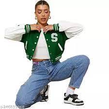 2023เสื้อโค้ทผู้หญิงฤดูใบไม้ร่วง, เสื้อโค้ทแขนยาวสไตล์บอมเบอร์ระบายอากาศได้ดี - Product Image 4