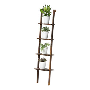 Vente en gros échelle unique conçue à quatre niveaux étagère de rangement pour plantes en bois étagères pour plantes support décoration maison jardin de la meilleure qualité - Product Image 1