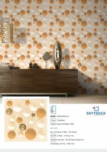 Azulejos modernos de porcelana de alto pulido Superficie Lisa esmaltada vitrificada clásica para encimera de piso de cocina Fabricado EN LA India - Product Image 4