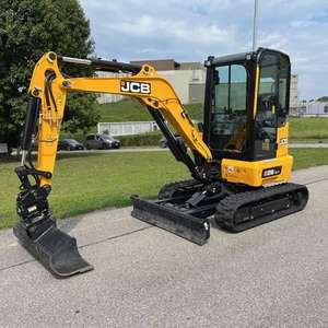 Mini-excavatrice sur chenilles JCB d'occasion, légère, 3 tonnes, en bon état, avec moteur Core Koop - Product Image 6