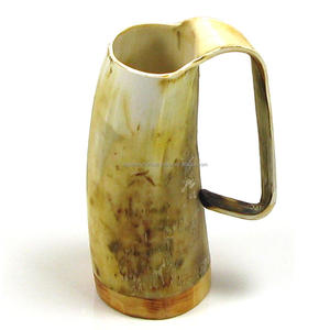 Taza de cuerno de vaca para beber cerveza, decoración interior, Material único, tazón para beber - Product Image 4