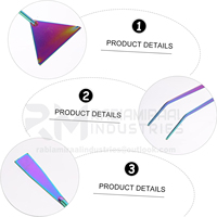 Kit d'outils d'aquarium 3 pièces en acier inoxydable, accessoires pour plantes d'aquarium, accessoires pour plantes d'aquarium RMI-MZ-AQT-105