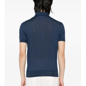 เสื้อโปโลแขนสั้นลำลองแห้งเร็วสำหรับผู้ชายใส่ในฤดูร้อนเรียบง่ายและมีสไตล์พร้อมปักโลโก้ - Product Image 5