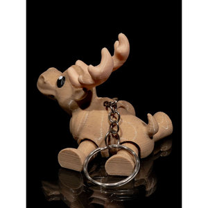 Portachiavi peluche alce neve - Product Image 1