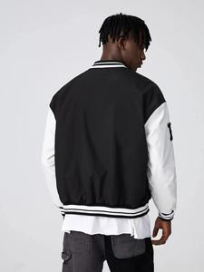 Chaqueta de béisbol bordada para hombre, chaqueta personalizada de alta calidad - Product Image 3