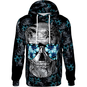 เสื้อเจอร์ซีย์ฮ็อกกี้มีฮู้ดของผู้ชาย,เสื้อมีฮู้ดเสื้อฮู้ดปักลายฮ็อกกี้ Laces Up แบบลำลองรุ่นใหม่ - Product Image 1