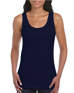 Camiseta sin mangas de algodón para mujer bordada con logotipo personalizado al por mayor, camiseta informal sin mangas con diseño sólido para gimnasio, culturismo, entrenamiento físico - Product Image 3