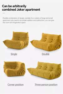 Ensemble de canapé compressé en mousse de haute qualité canapé de sol en Latex paresseux moderne chaise de lecture confortable pour meubles de maison - Product Image 5