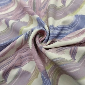 Tejido de punto con volantes de alta calidad Premium, poliéster Spandex, resistente a la contracción estática, proveedor textil duradero estirable - Product Image 2