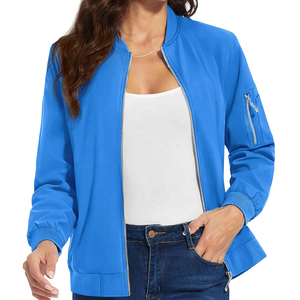 Chaqueta Bomber Personalizada para Mujer 2025, Impermeable, Transpirable, Cortavientos, Ecológica, Teñida Lisa, Tejida, Invierno, 100% Alta Calidad - Product Image 2