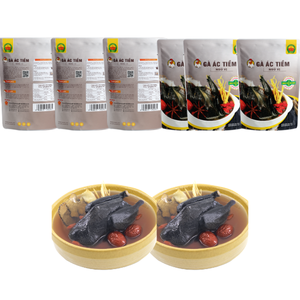 Sopa de cinco especias de pollo negro de cocción lenta OEM, comida lista nutritiva y saludable, fresca, 350g, estilo seco, Vietnam - Product Image 2