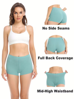 Braguitas de Algodón y Spandex Tejidas con Encaje, Sin Costuras, Antibacterianas, Ecológicas y Transpirables de Cintura Alta para Mujer, Venta al Por Mayor ODM