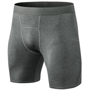 Pantalones cortos de compresión para hombre, ropa interior deportiva de secado rápido, pantalones cortos ajustados para entrenamiento de gimnasia, pantalones cortos para correr, venta al por mayor, ropa atlética de capa Base - Product Image 3