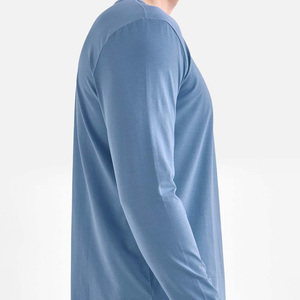 Camiseta de Manga Larga con Cuello Redondo para Hombre 2026, Camiseta de Algodón con Logotipo Personalizado, Camiseta de Manga Larga con Cuello Redondo para Hombre - Product Image 5